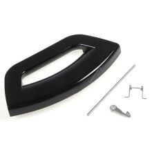 Whirlpool Indesit Türgriffe - C00287267 Griff Fenster Schwarz Futura Waschmaschine 482000088424