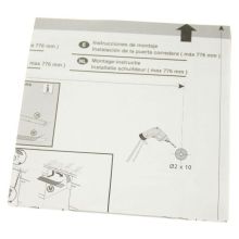 Schablone,integrierbar,esl4570 Geschirrspüler 140040339057