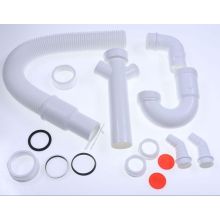 Spülengeruchsverschluss Flexibel Pp Weiss 1 1/2 X50 Geschirrspüler 111494