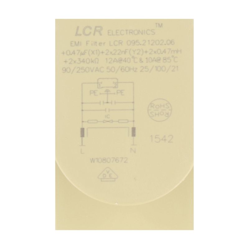 Condensatore Anteriorie Antidisturbo 481010807672 Lavastoviglie BAU...