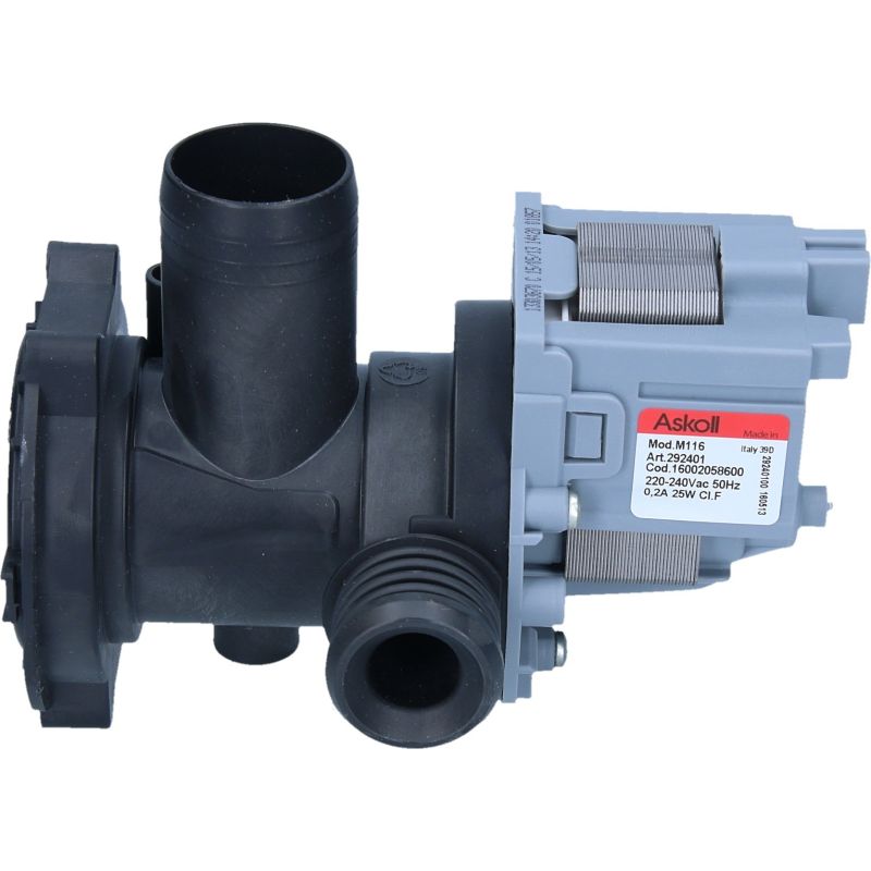 Elettropompa di scarico con filtro Extedia C00142285 Lavatrice HOTP...