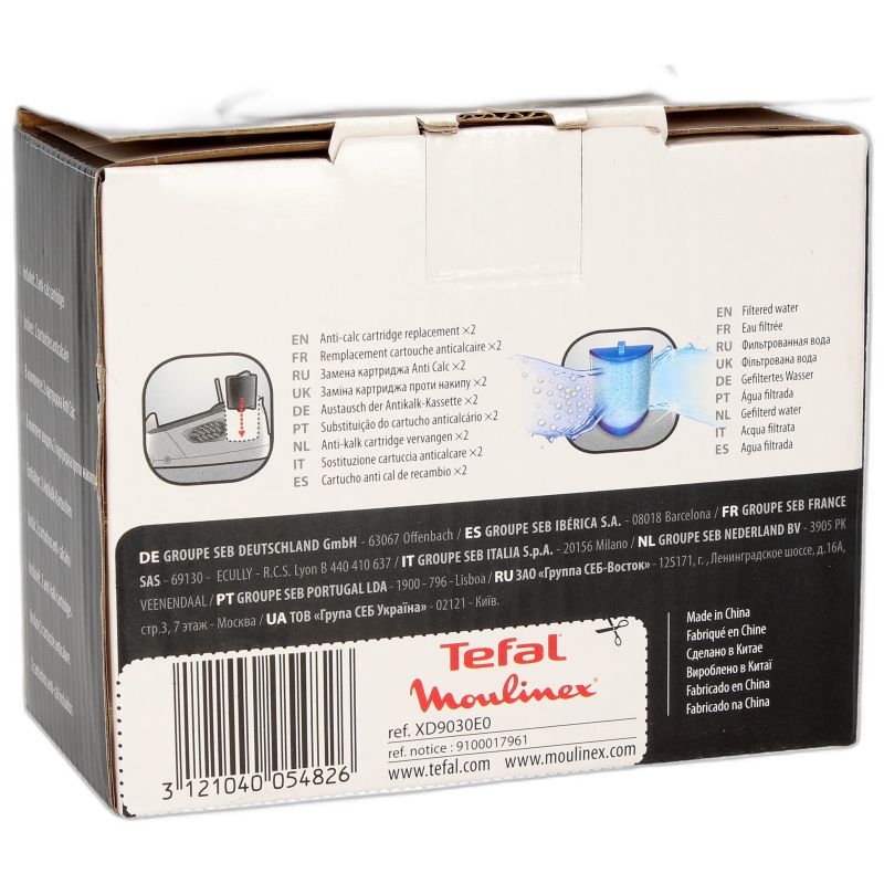 Confezione Cartuccia Filtro XD9030E0 Ferro da Stiro TEFAL