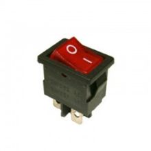 Bipolarer Schalter, Beleuchtet Rot, Mit Symbol O-i, Ausschnitt 19x13mm, 6a. Dampfbügelstation 15301007