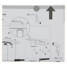 Schablone,integrierbar,f34030v Geschirrspüler 1170635047