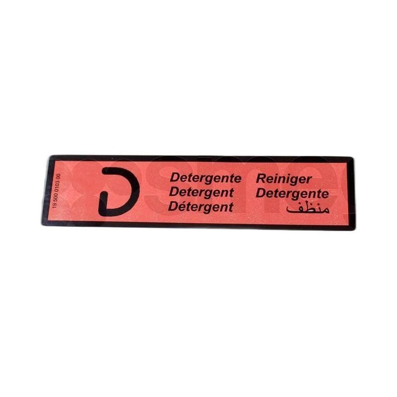Tar.adesiva Detergente 92849B639 Lavastoviglie SMEG