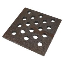 Griglia In Ghisa 160X160 Con Fori 15Mm Stufe a Pellet 14810023