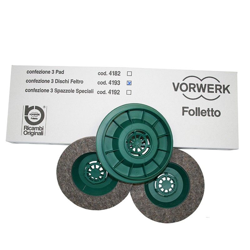 Dischi Feltro Lucidatrice Serie Pl VF04193 Aspirapolvere VORWERK FO...
