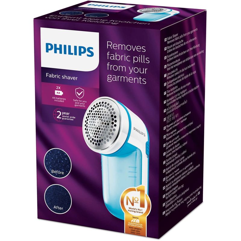 Levapelucchi Philips - Bianco/Blu - Funzionante a Batteria GC026/00...