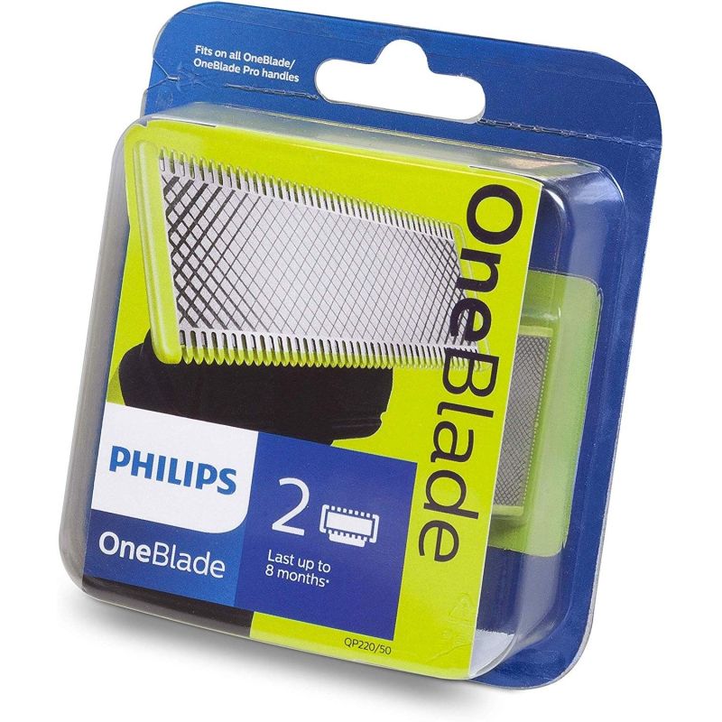 OneBlade lama di ricambio, Originale, Confezione da 2 pezzi QP220/5...