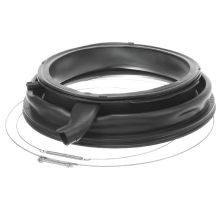 Bosch Siemens Waschmaschinentürdichtungen - Fenstermanschette, Lauegenbestaendig, Mit Beleuchtungsstutzen Anthrazit Schwarz (epdm) Waschmaschine 772662