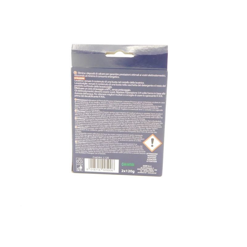 Disincrostante in polvere K-KAL Lavatrice Figevida