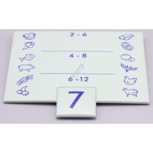 Info-blende Bedr.nr.7 F.schublade Kühlschrank 743022400