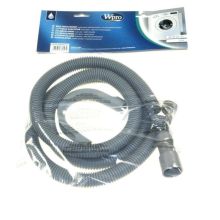 Whirlpool Indesit Ablaufschlauch - C00375451 Ablaufschlauch Gerade/gerade 2m, 19/22/32 + Krümmer Waschmaschine 484000001134